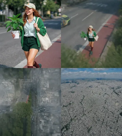Fitur Utama Generator Video Efek AI Earth Zoom Out